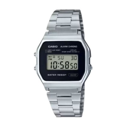 Casio Vintage A158WEA-1DF Classical Design Stainless Steel Unisex Watch 